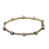 01_IHRSCHMUCK_Artikel_127_Allianz Armband-zeitloses Armband 750er Weißgold/Gelbgold mit Brillanten