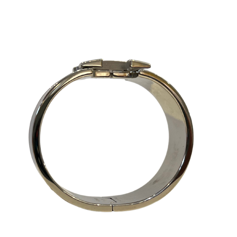 04_IHRSCHMUCK_Hermès Clic H Armreif, Farbe: royal blue in Silber Farbe, Größe: 2,00cm