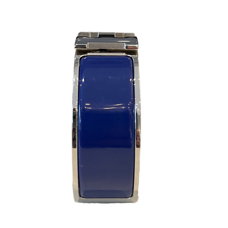 03_IHRSCHMUCK_Hermès Clic H Armreif, Farbe: royal blue in Silber Farbe, Größe: 2,00cm