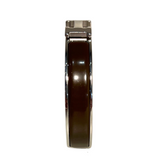 03_IHRSCHMUCK_Hermès Clic H Armreif, Farbe: Schoko braun in Silberne Farbe, Größe: 1,00cm