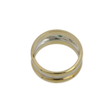 Evergreen Smaragdring in 750er Weiß / Gelbgold