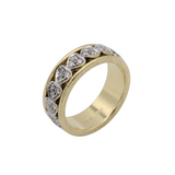 Wunderschöner Wempe Drehring/Memoryring in Weiß- und Gelbgold mit Brillanten